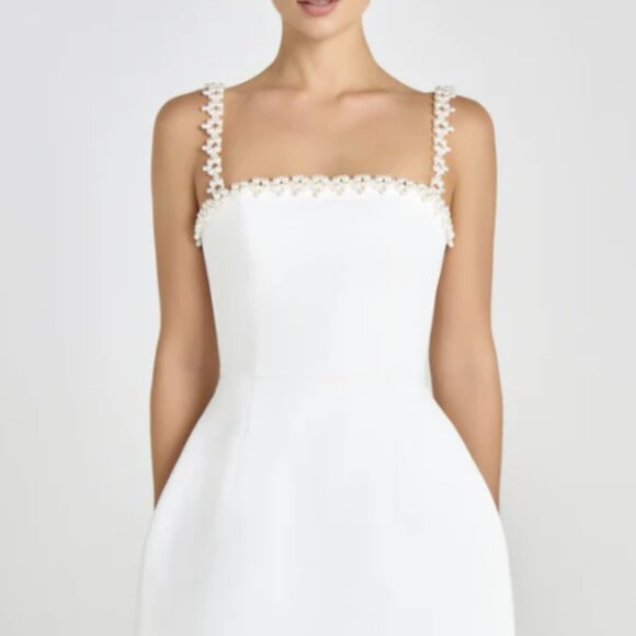 NADINE MERABI EM White Mini/Short Wedding Dress - Picture 2 of 12